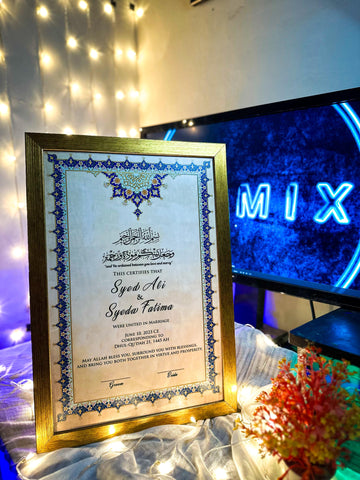 Nikah Nama Vintage