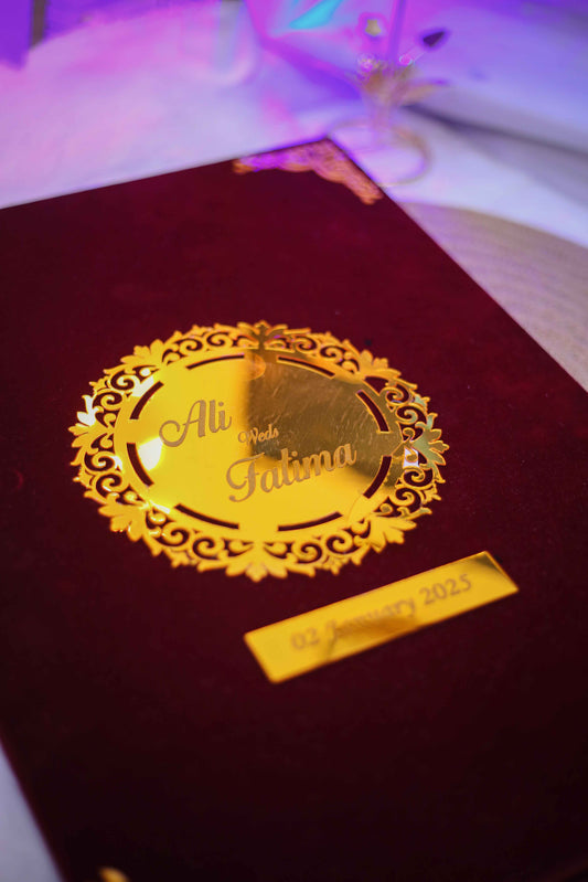 Nikah Booklet | Maroon