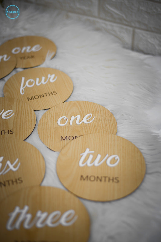 Milestone Discs Acrylic Months