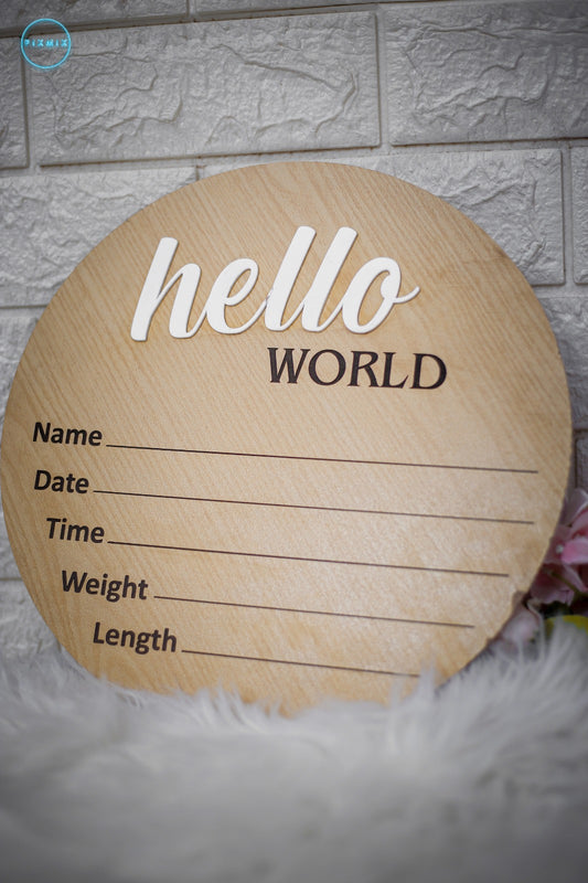 Baby Birth Details Plaque