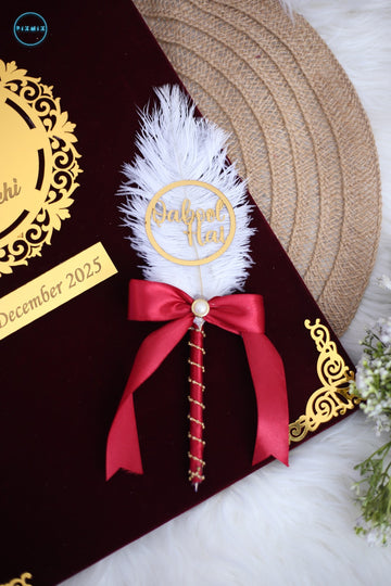 Nikah Pen Bow | Red