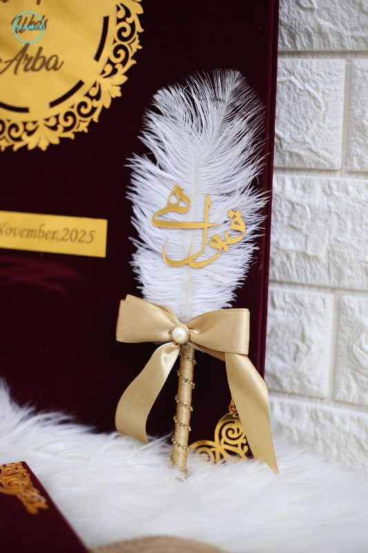Nikah Pen Bow | Golden