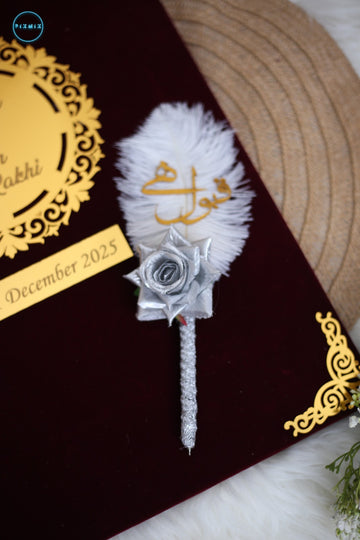 Nikah Pen Silver Rose | Silver