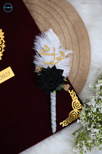 Nikah Pen | Black Rose