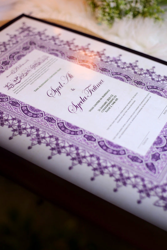 Nikah Booklet | Purple