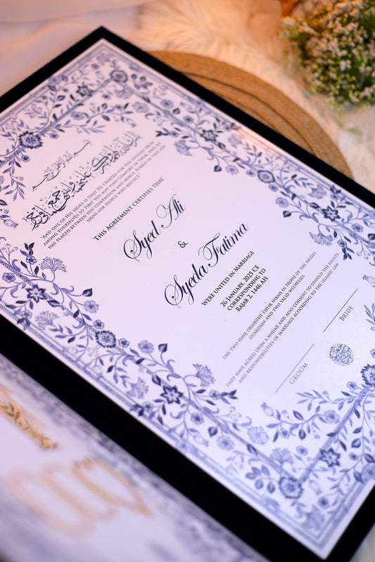 Nikah Booklet | Blue