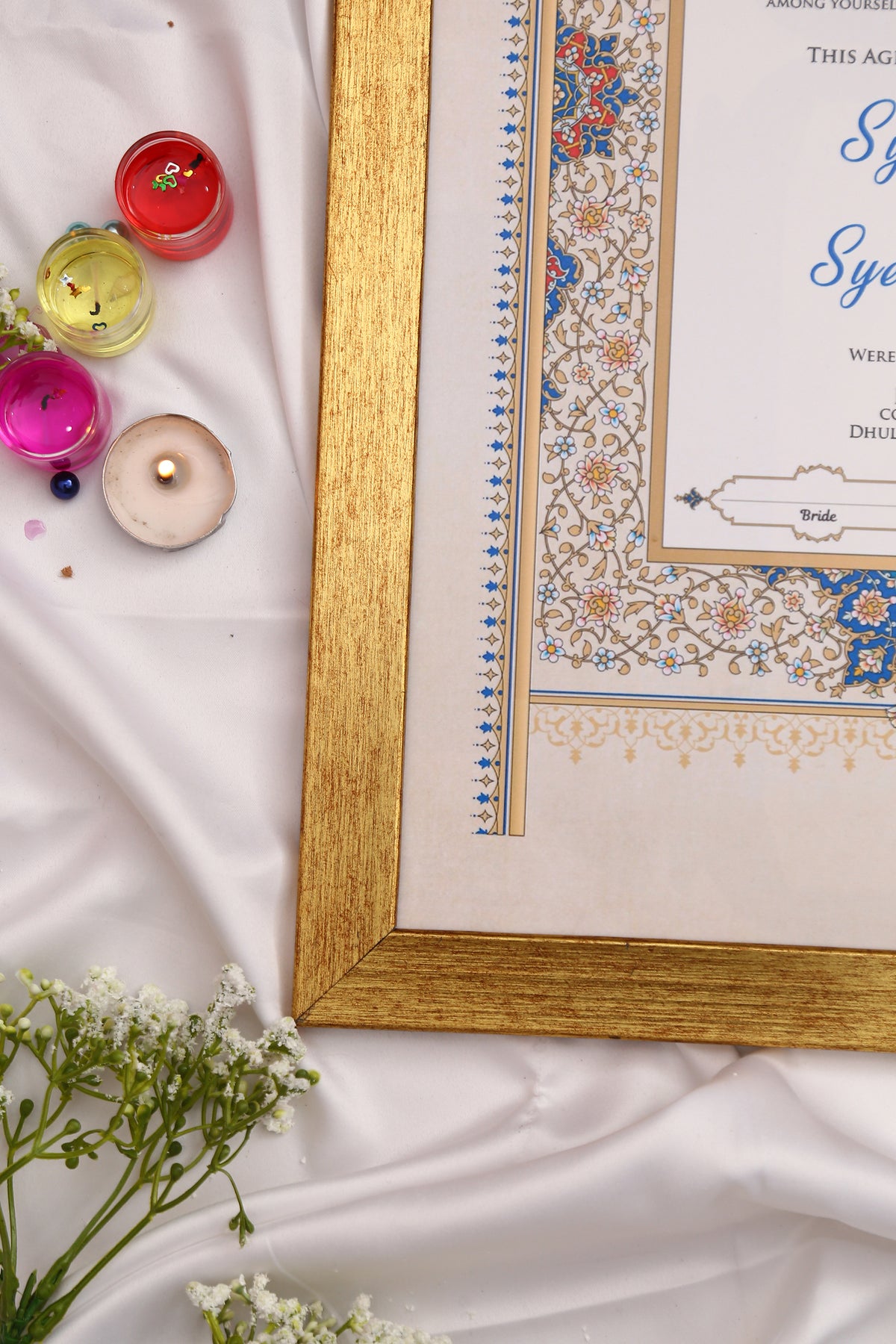 Nikah Frame Riwayat Custom Nikah Frame #4