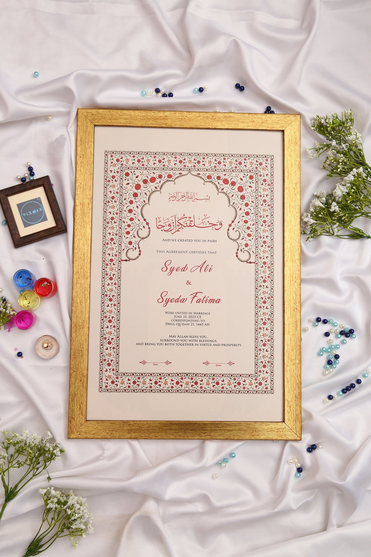 Nikah Frame Virsa Custom Nikah Frame #4