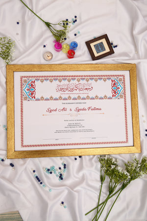Shah Jahan Custom Nikah Frame #1