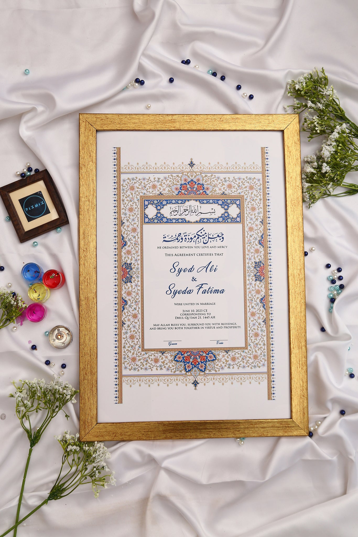 Riwayat Custom Nikah Frame #6