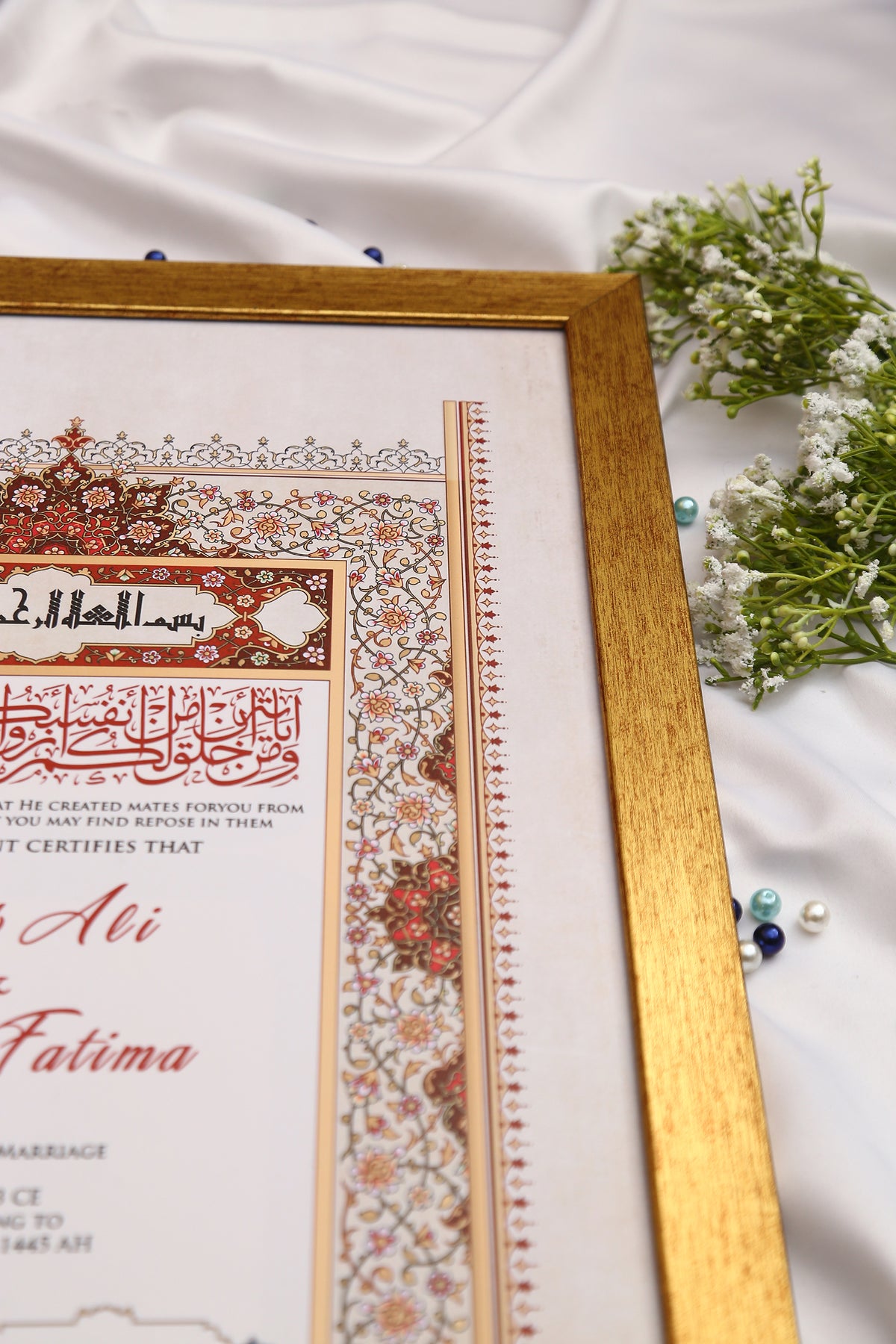 Nikah Frameborder Riwayat Custom Nikah Frame #3