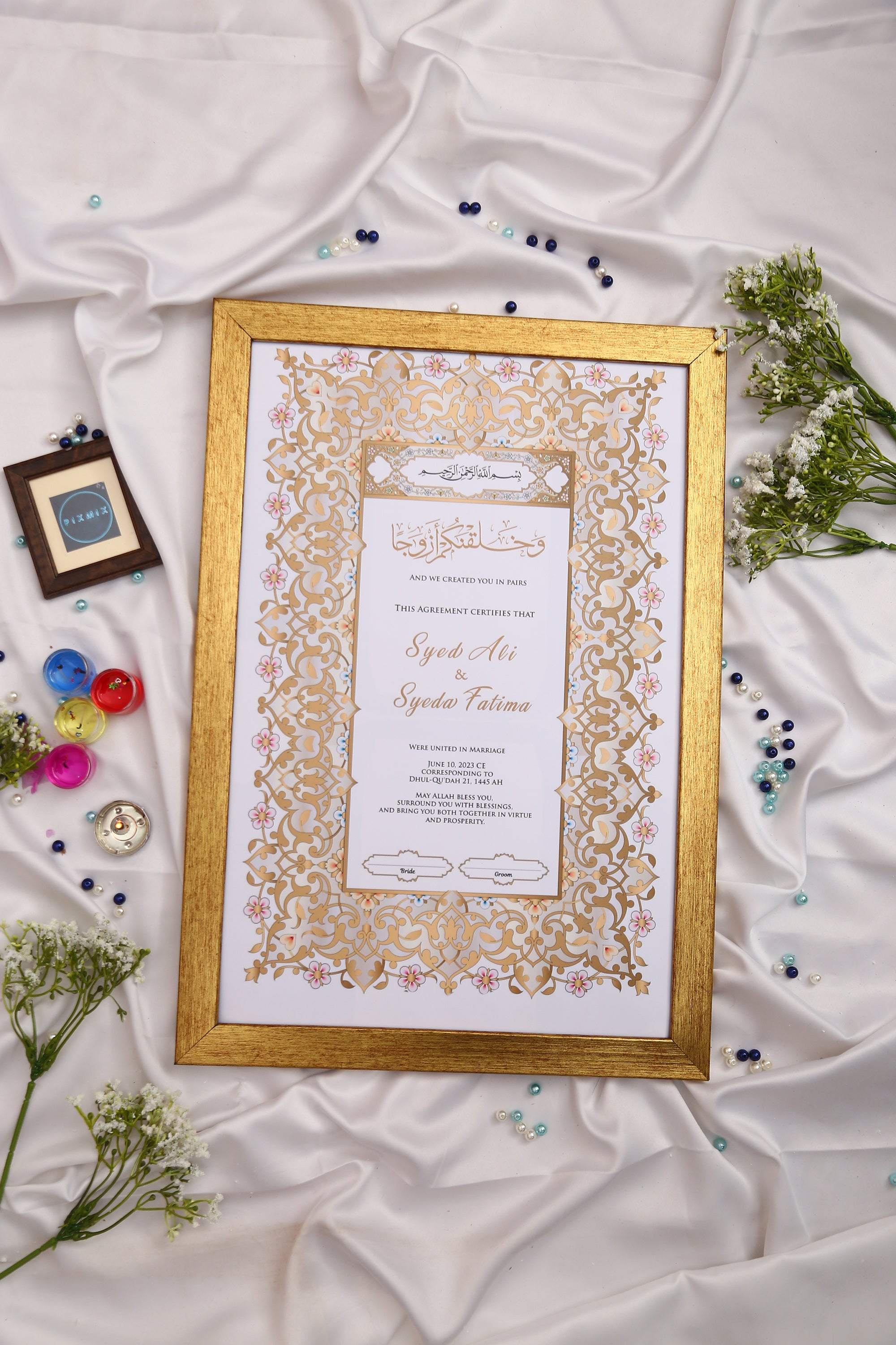 Nikah Frame Virsa Custom Nikah Frame #11