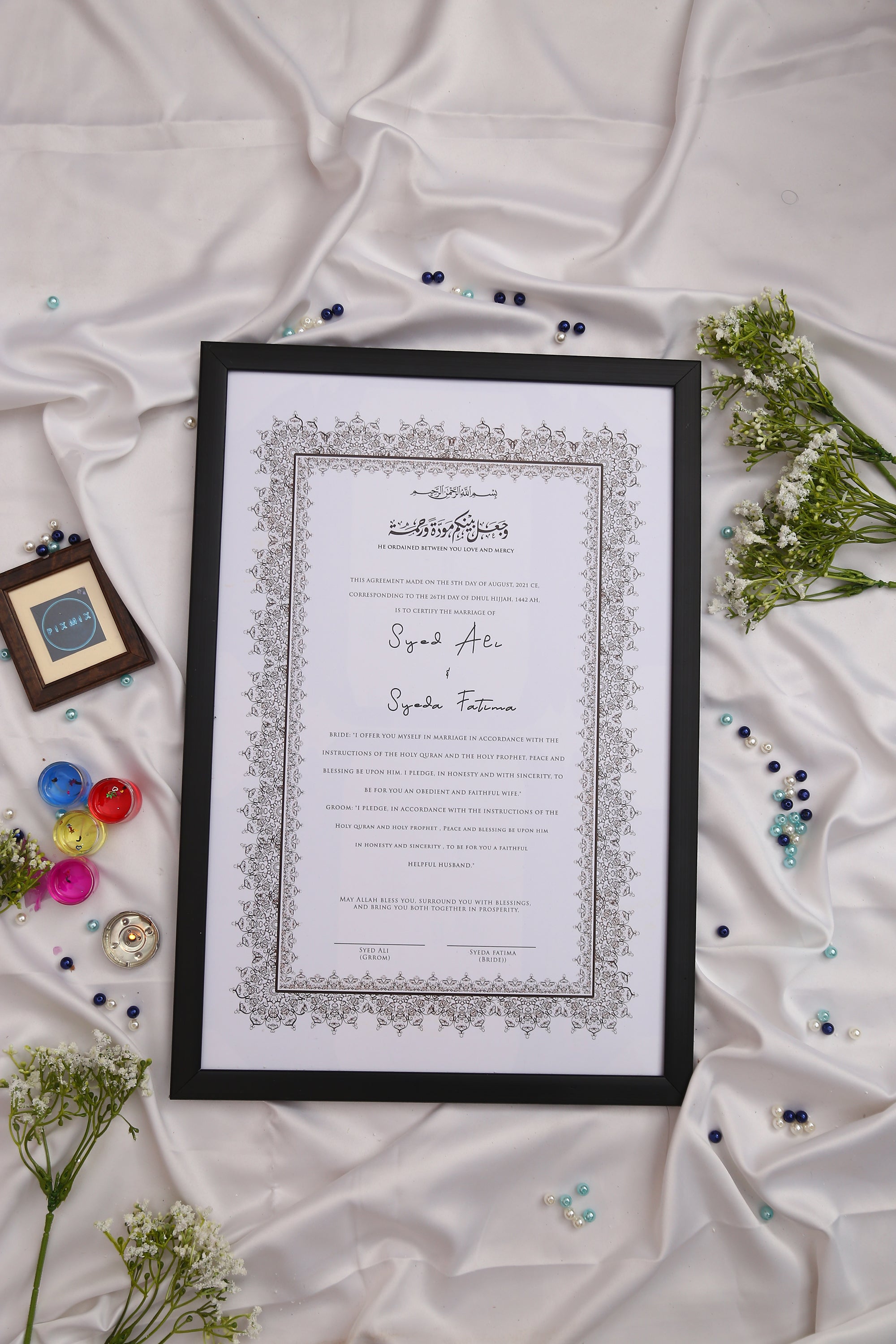 Nikah Frame Virsa Custom Nikah Frame #3