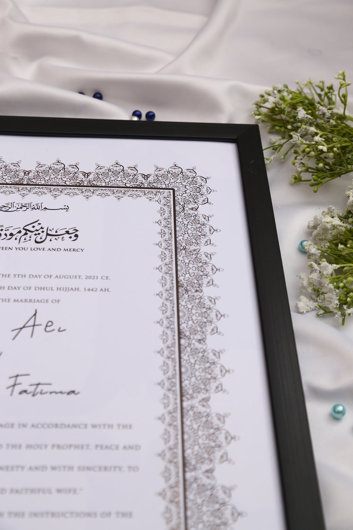 Nikah Frameborder Virsa Custom Nikah Frame #3