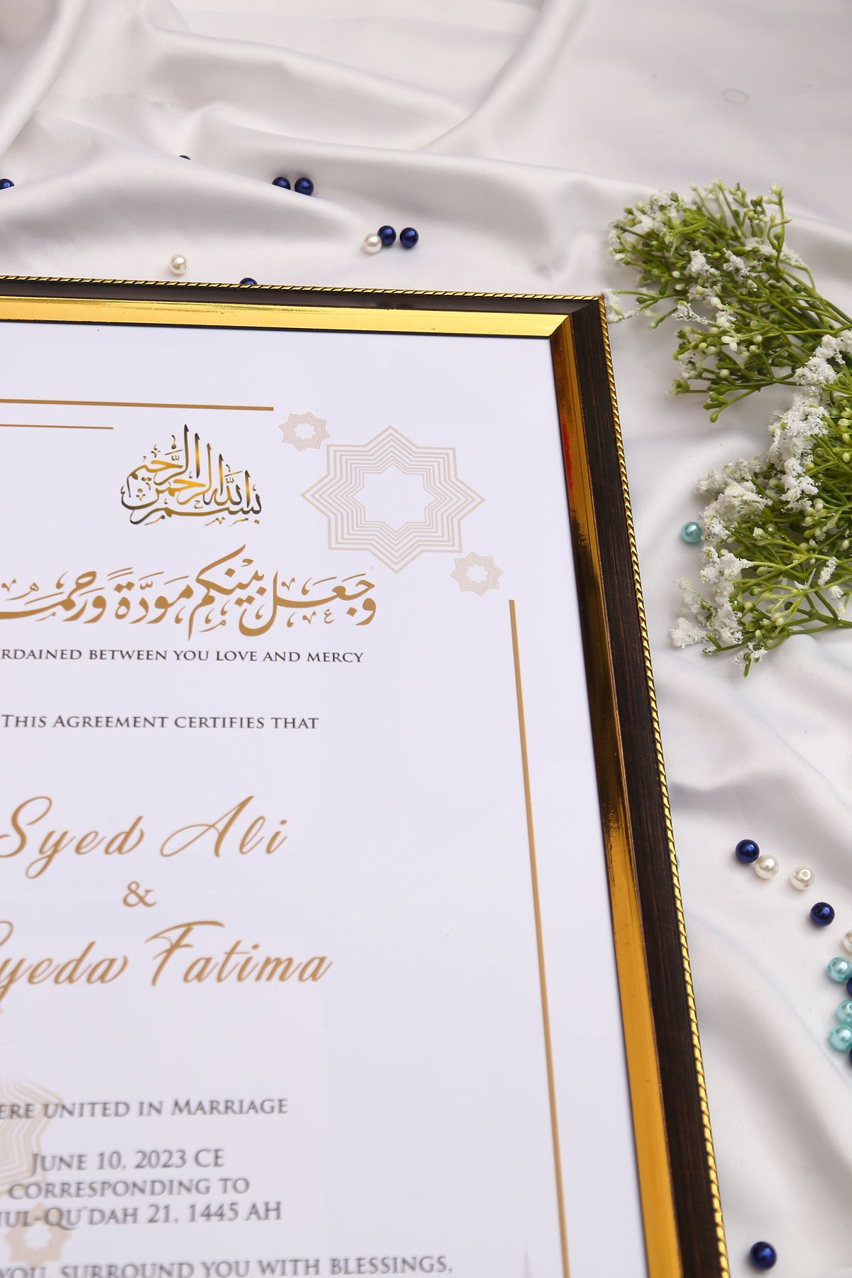 Nikah Frame Anmol Custom Nikah Frame #5