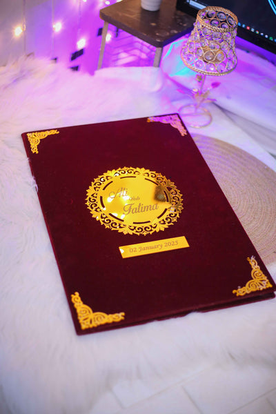 Nikah Booklet | Maroon