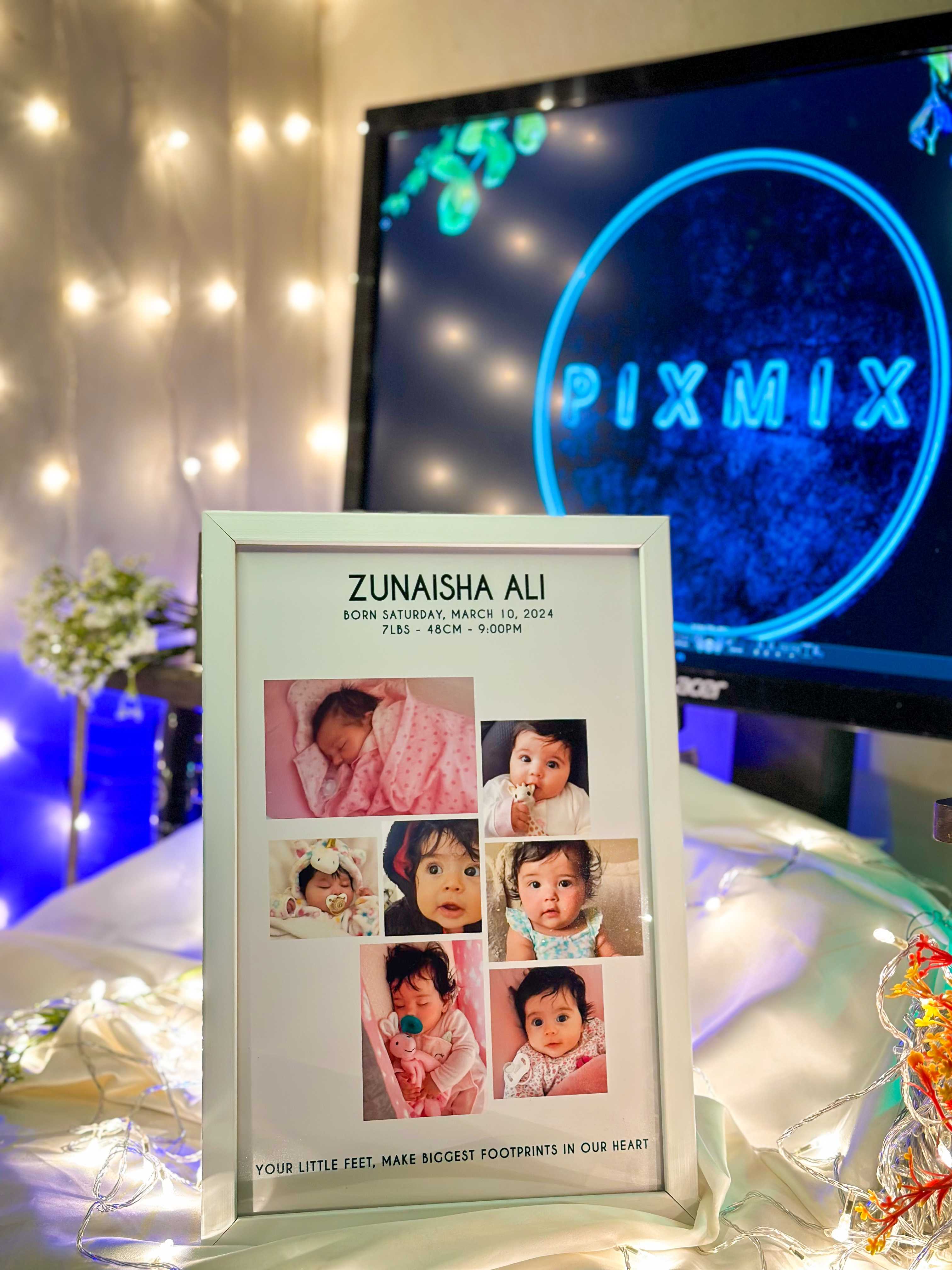 Baby Milestone Collage Frame