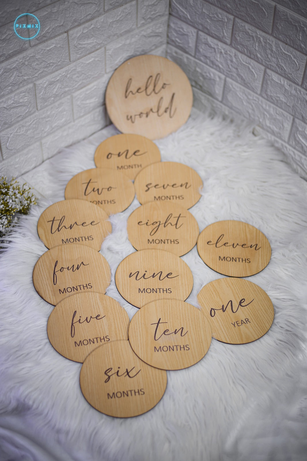 Milestone Discs Engraved Months
