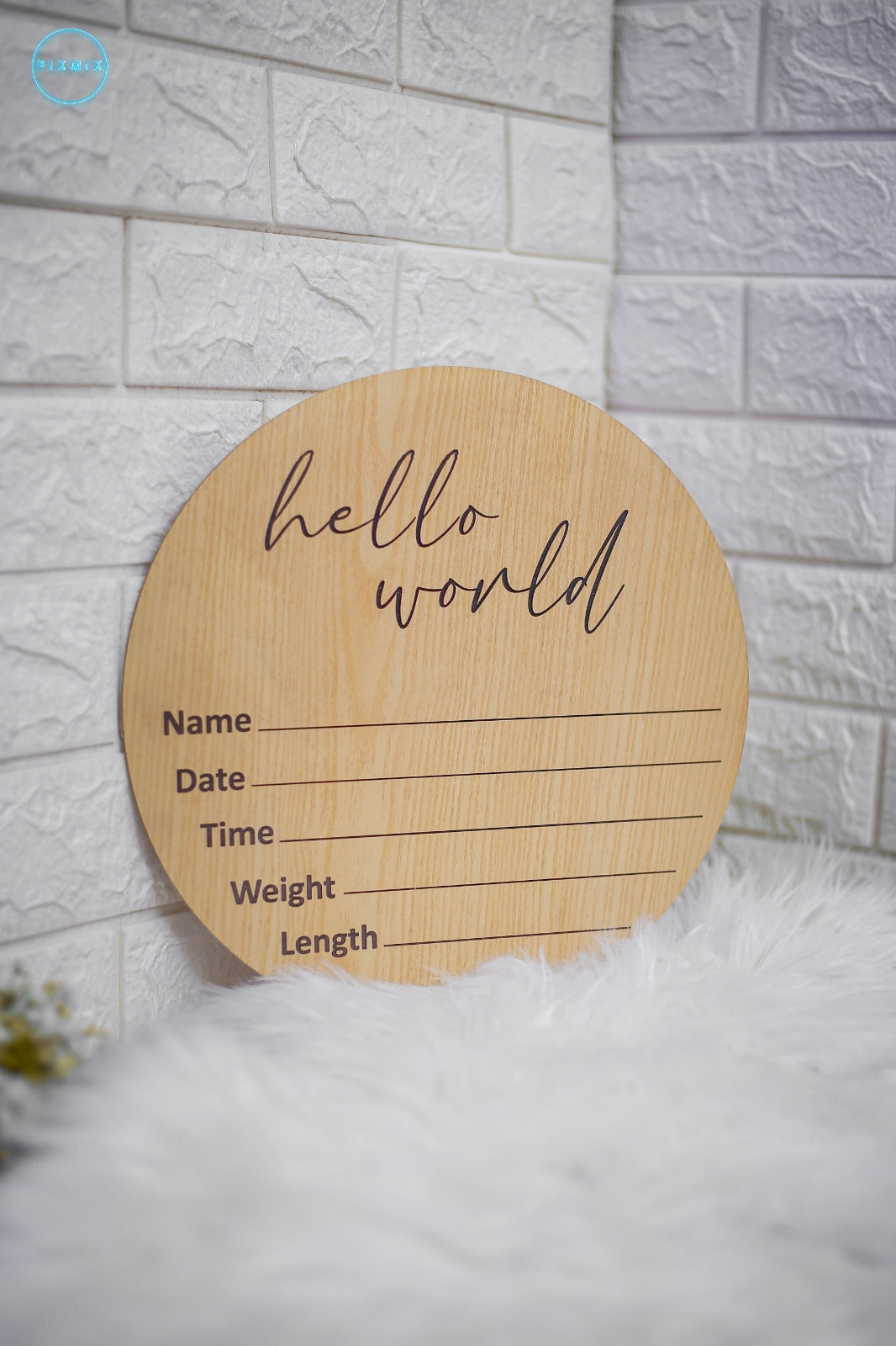 Baby Birth Details Plaque Engraved