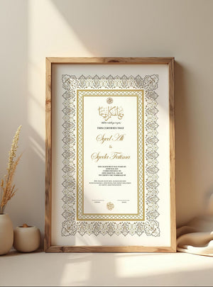 Virsa Custom Nikah Frame #14