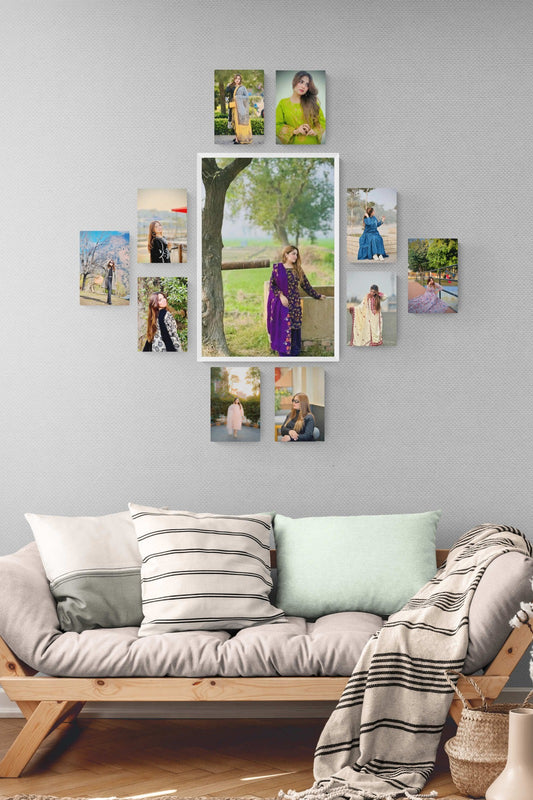 CUSTOM FRAME & 12 TILES