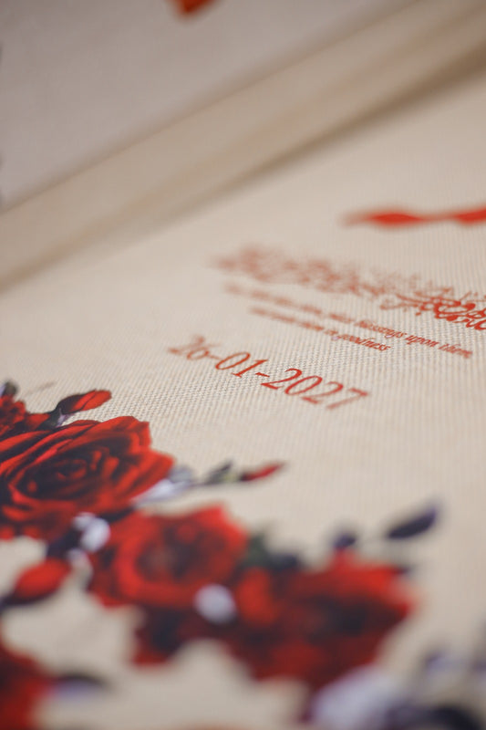 Luxury Nikah Booklet With Box | Jute D5
