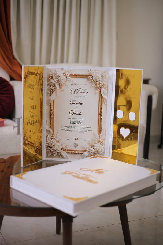 Nikah Booklet 2 Door With Box | White